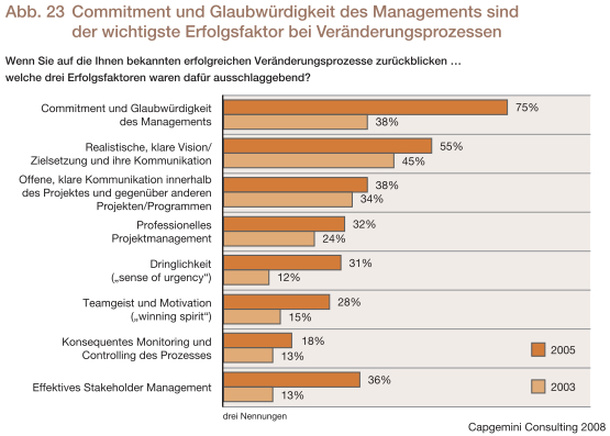 Erfolgsfaktoren nach Capgemini 2008